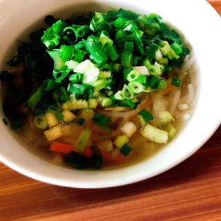 野菜と糸こんにゃくのスープ